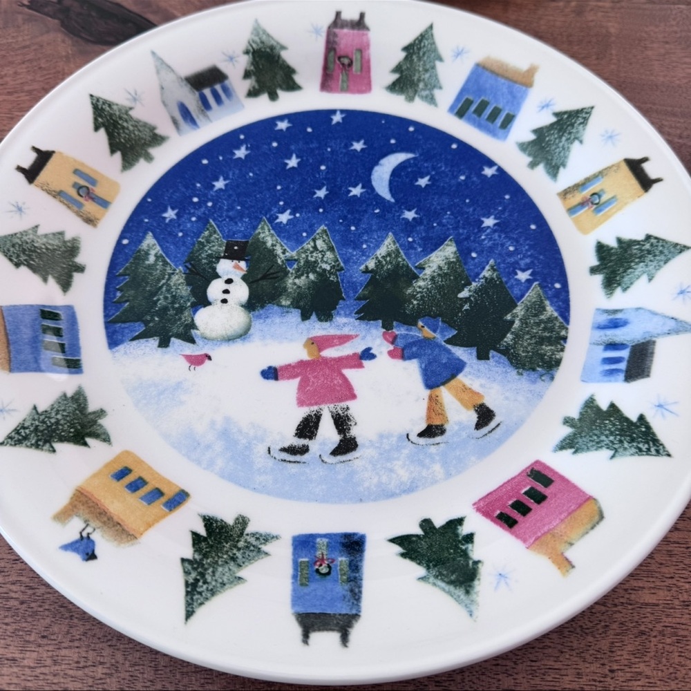 Large Winter Wonderland by Nikko China Plate/Plater